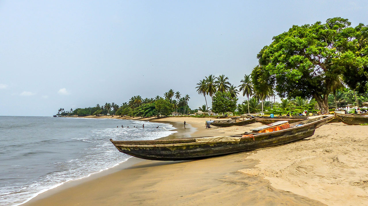 Touristic site in Kribi